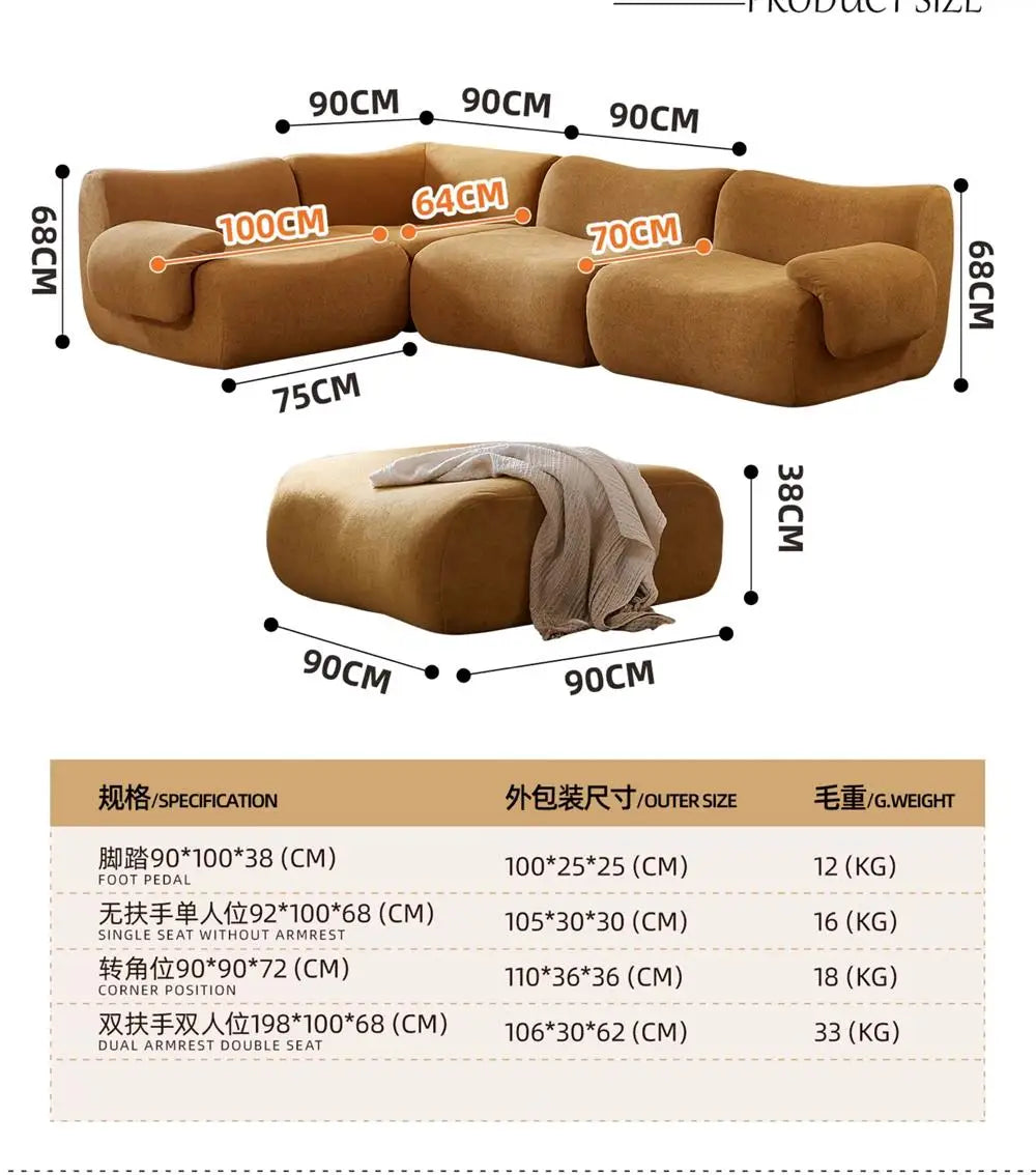 European Minimalist Vacuum Compressed Sofa Classic Memory Foam Vacuum Compressed Sofa Modern Couch Wohnzimmer Furniture Home