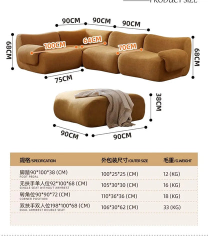 European Minimalist Vacuum Compressed Sofa Classic Memory Foam Vacuum Compressed Sofa Modern Couch Wohnzimmer Furniture Home