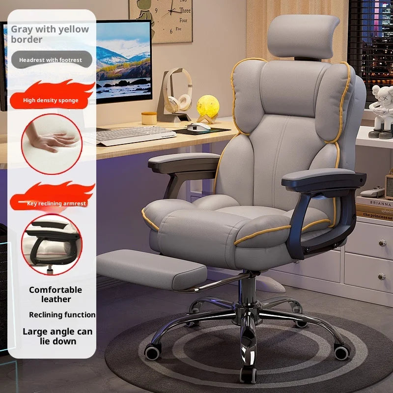 Ergonomic Office Chair Gaming High Back Computer Desk Chair Adjustable Lumbar Support Reclining Swivel Armrest Home Sillas