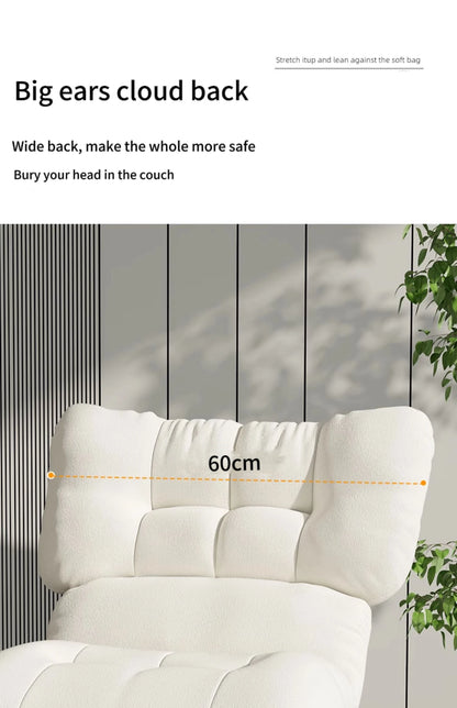 Factory Wholesale Modern Simple Minimalist Velvet comfort Fabric Leisure Reclining Lounge Wooden Living Room Chair
