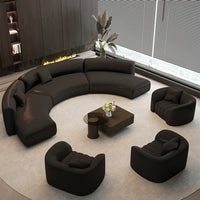 Semicircular curved special-shaped business sofa set Light luxury sales office Negotiate hotel lobby lounge area Reception