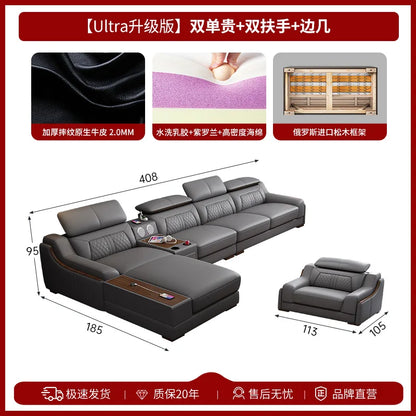 Genuine Leather Modern Sofas Luxury Recliner Comfortable Relax Armchairs Sofas Bedrooms Lazy Sillas Para Sala De Estar Furniture