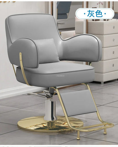 Beauty Salon Chair professional Hairdressing Chairs Stainless Steel Barber Chairs Modern Salon Furniture simple Lift Swivel Seat