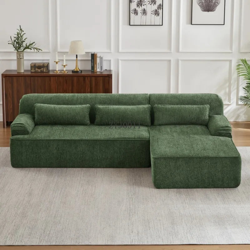 L-shaped luxury cross-section oversized sofa, simple design, living room apartment reception comfortable sofa