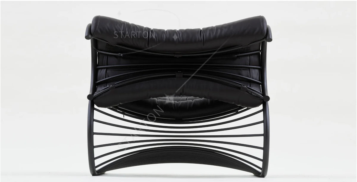 Nordic Designer Single Back Leisure Chair Creative Hardware Special-Shaped Ergonomic Model for Home and Living Room