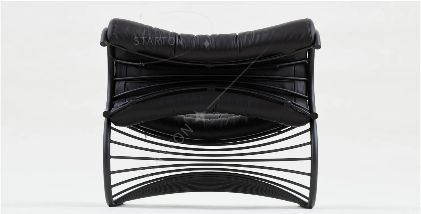 Nordic Designer Single Back Leisure Chair Creative Hardware Special-Shaped Ergonomic Model for Home and Living Room