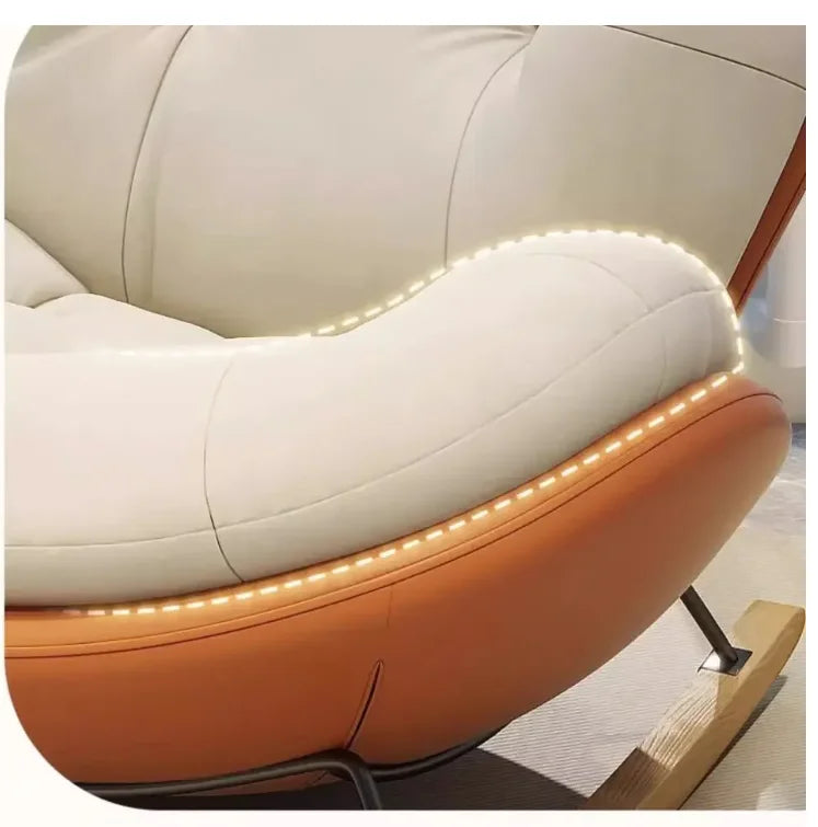 Snail Rocking Chair Large Living Room Chairs Lounge Rocking Nordic Chairs Luxury Modern Throne Ergonomic Sofa Home Furniture