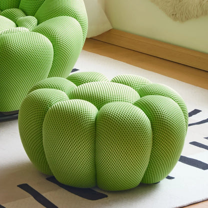Modern Pumpkin Chair Luxury Bubble Sofa Single Lounge Seat Lazy Recliner for Bedroom Balcony Living Room Aesthetic Accent
