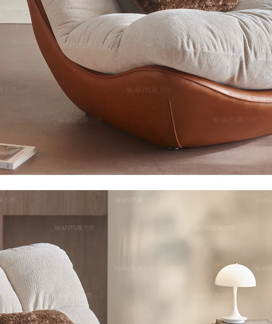 Italian living room creative single chair Nordic small apartment backrest sofa chair