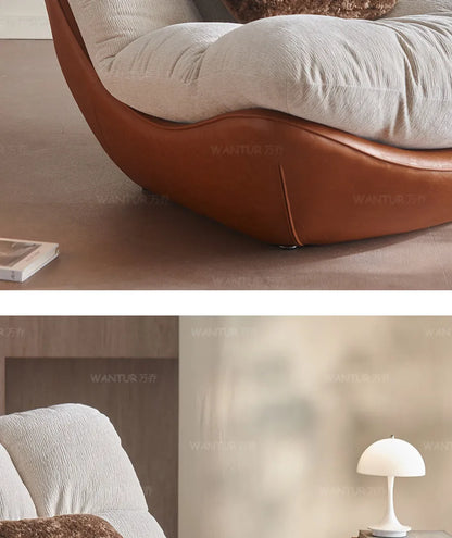 Italian living room creative single chair Nordic small apartment backrest sofa chair