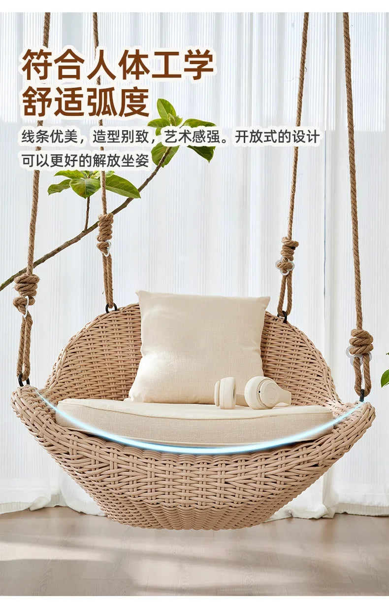 Hanging basket chair indoor swing household hanging hammock rocking balcony Internet celebrity swing hanging