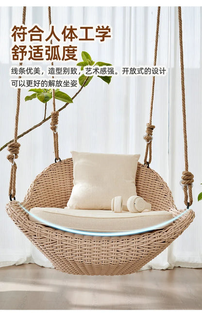 Hanging basket chair indoor swing household hanging hammock rocking balcony Internet celebrity swing hanging