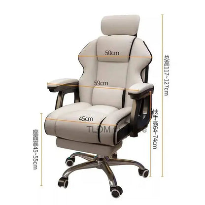 Ergonomic Office Chair Gaming Wheels Glides Comfy Luxury Office Chair Computer Boys Aesthetic Sillas De Oficina Decoration