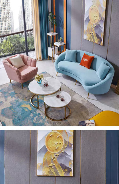 Lazy Luxury Living Room Sofas Modern Designer Curved Nordic Sofas Loveseat Tatami Recliner Mobili Per La Casa Decoration