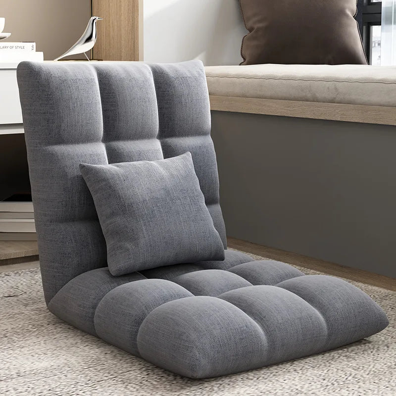 Lazy sofa single tatami bedroom balcony dormitory small sofa bed back chair folding cute floor chair