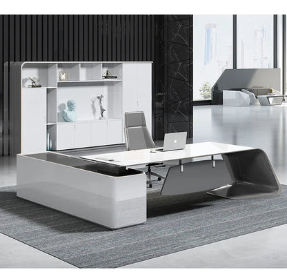 Minimalist Atmosphere Office Desk Computer High Single Fashionable Office Desk Irregular Office Furniture Der Schreibtisch XYOD