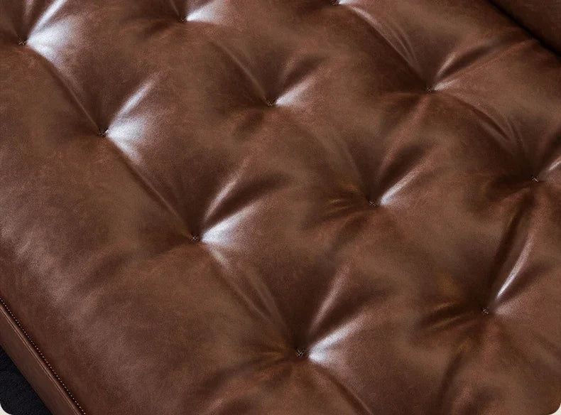 The original bean bag sofa, American retro style, oil wax leather, large sitting, deep, second-hand, first-hand leather, cowhide