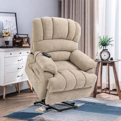Power Lift Chair with Full-Body Massage and Heat, Electric Recliner Chairs for Adults, Remote Control, Standing Assistance