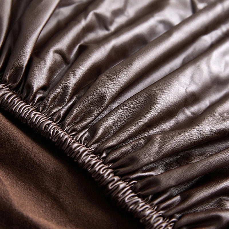 Pu Leather Recliner Sofa Cover Highly Elastic Slipcover for 1 Seater Reclining Armchair Stretch Furniture Protector Home Decor