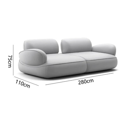 Snail sofa Milan Italian minimalist curved backrest adjustable modern simple wind sofa living room villa sofa