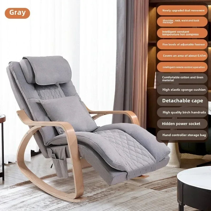 Newly Upgraded Multifunctional Massage Chair with Roller Heating and Vibration Full Body Massage Lounge Chair Recliner Chair