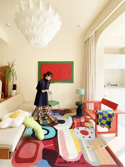 Artist joint model, original dopamine series, fashion avant-garde living room art trend carpet why home