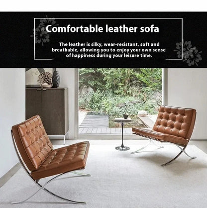 Barcelona Chair Nordic Single Sofa Italian Designer Seat Personality Lounge Chair Lounge Chair Retro Chairs designer chair