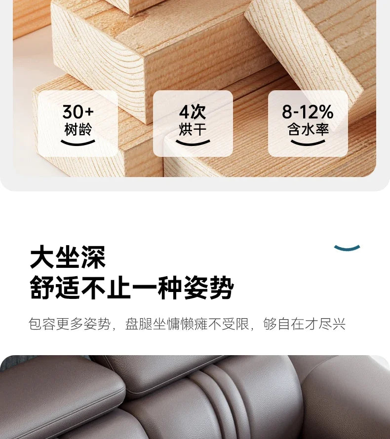 Floor Designer Living Room Sofas Couch Leather Nordic Minimalist Sofas Relaxing Room Decor Sillon Cama Lounge Suite Furniture