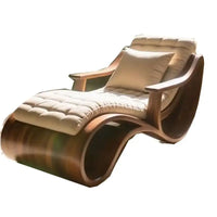 New Chinese-style North American black walnut chaise longue Song-style aesthetic living room chaise longue solid wood leisure