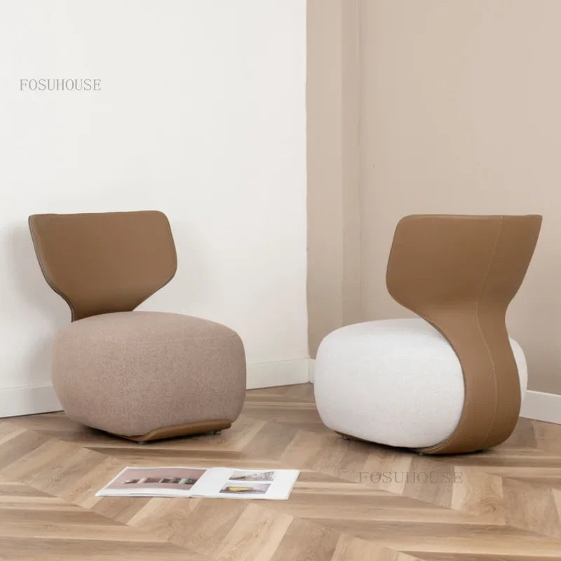 Luxury Fabric Living Room Chair Coffee Shop Living Room Lounges Chair Bedroom Sofa Furniture Low Stool Balcony Leisure Chair t