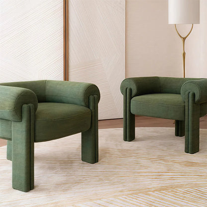 Nordic Club Single Sofa Chair Designer Armchair Hotel Model Living Room Balcony Cloth Leisure Chair