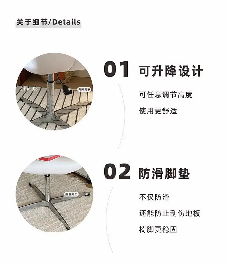 Wrap Swan Chair Leisure Chair Small Sofa Home Furniture Comfortable Living Room Chair Minimalist Lifting Office Chair Makeup Sto