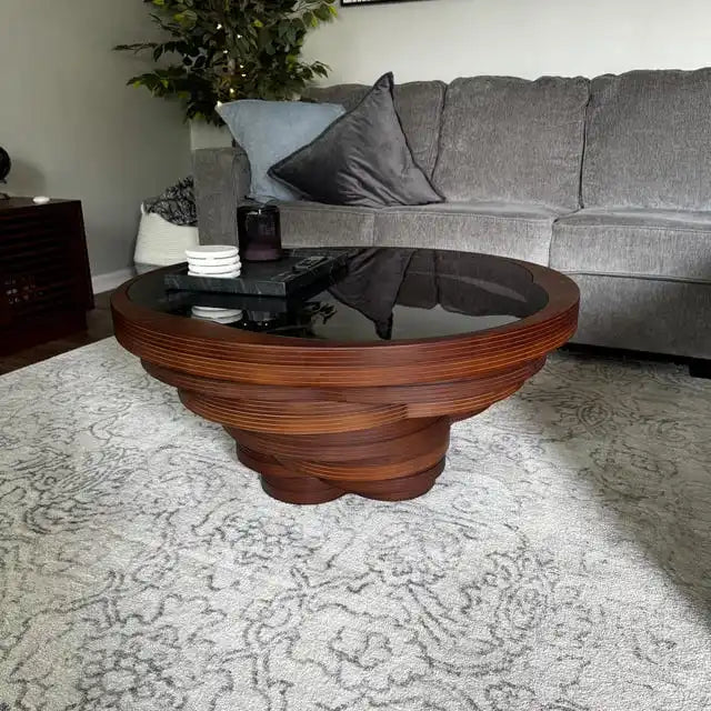 Nordic Simple Solid Wood Coffee Tables Modern Living Room Furniture Round Coffee Table Designer Special-shaped Office Side Table