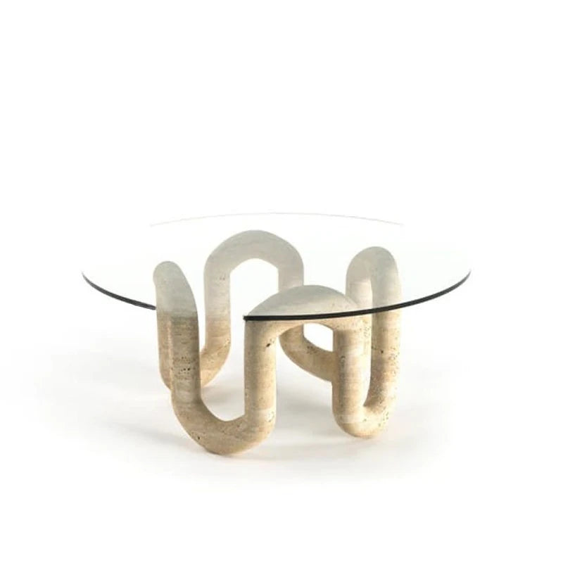 Minimalist Unique Coffee Table Transparent Aesthetic Round Nordic Coffee Table Living Room Decoration Meubles Home Furniture