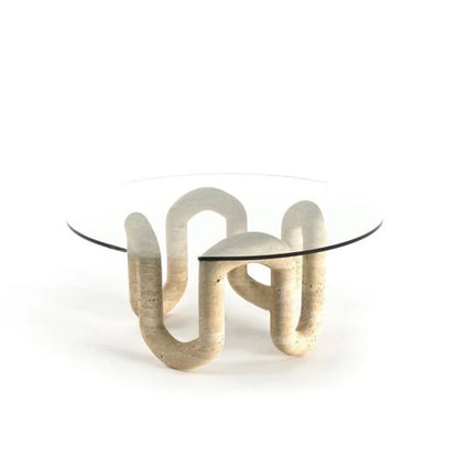 Minimalist Unique Coffee Table Transparent Aesthetic Round Nordic Coffee Table Living Room Decoration Meubles Home Furniture