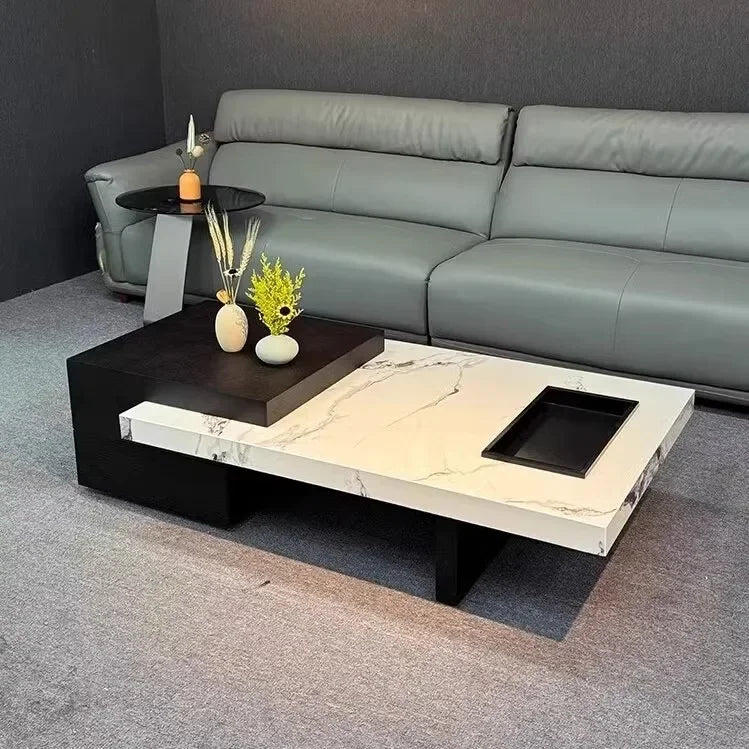SS Italian Unique Coffee Table Luxury Nordic Living Room Modern Side Table Minimalist Center Writing Mesa Auxiliar Home Furnitur