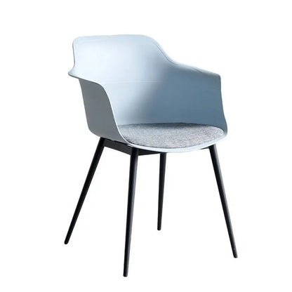 Modern Simple Living Room Chair Plastic Cushion Chair Home Restaurant Armchair Nordic Leisure Chairs Backrest Desk Chairs