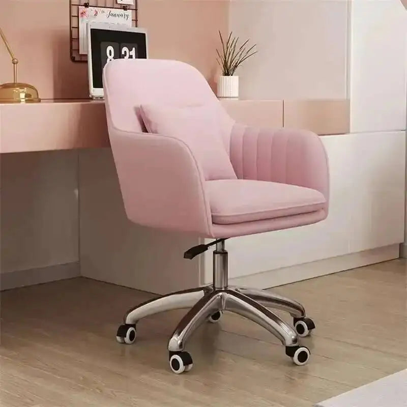 Office Lift Chairs for Modern Furniture Comfortable Back pink Swivel computer Chair Office Home Bedroom Leisure gaming chair K