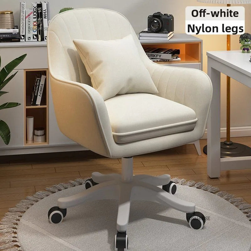 Nordic Style Office Chairs Leisure Home Computer Chairs Student Backrest Lift Chair Single Swivel Armchairs for Office Furniture