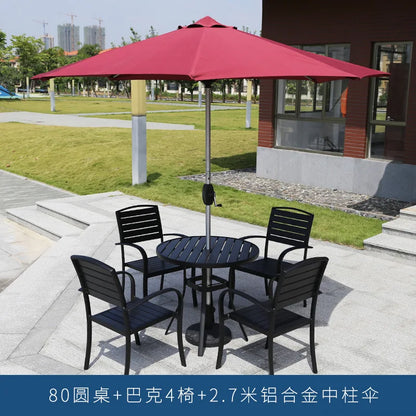 Outdoor parasol, villa cafe, milk tea shop, open-air dining bar, central column umbrella