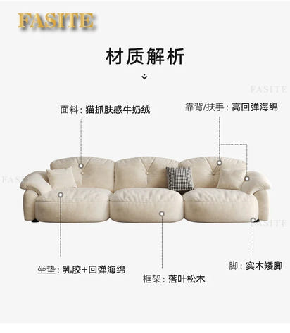 Lounge Living Room Sofas Fabric Minimalist Modern Design Sofa Elegant Comfortable Kanapy