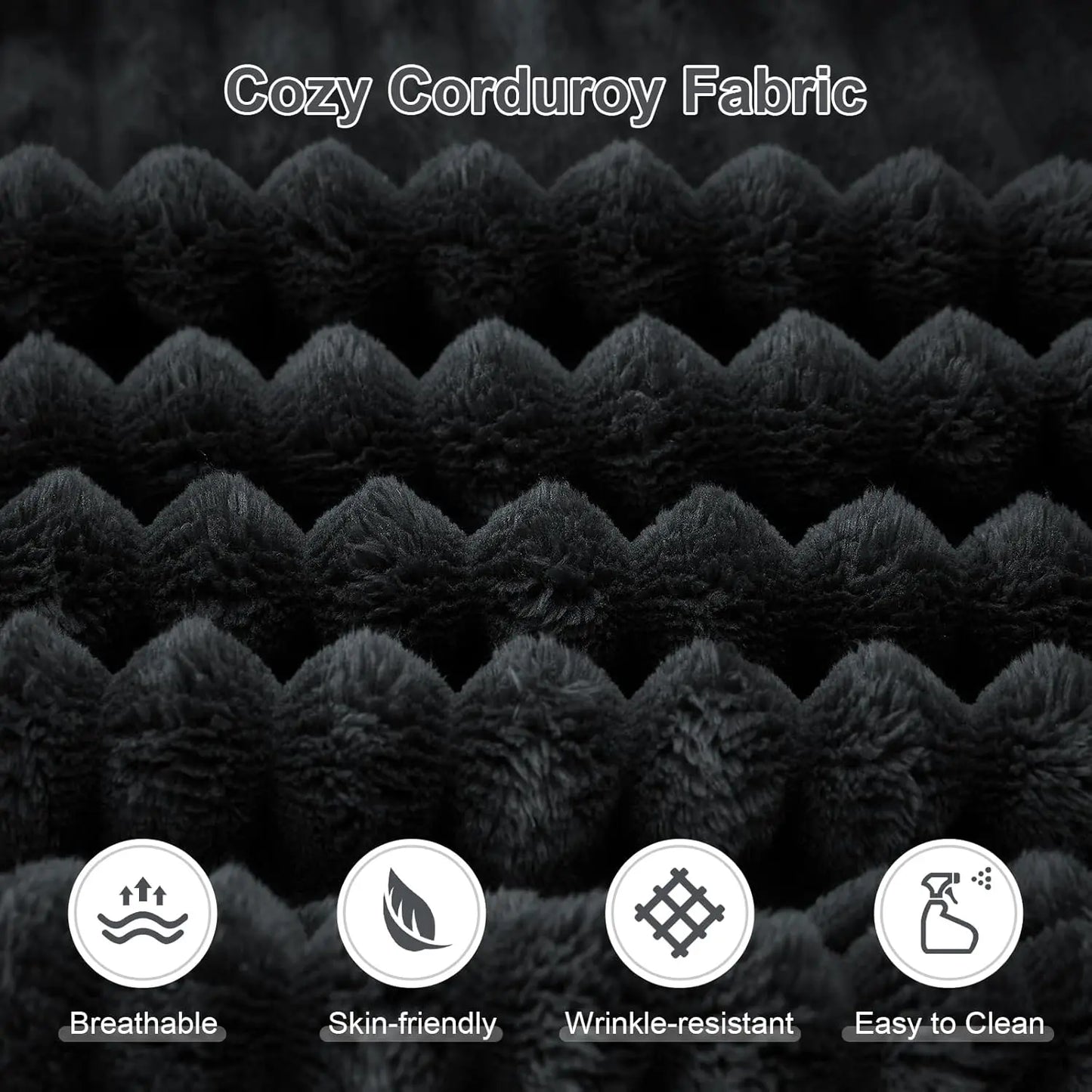 133.5" Boneless Sectional Couch with Cup Holder, U Shaped Sofa with Chaise, Oversized Modular Couch with Deep Seat, Comfy Cordur