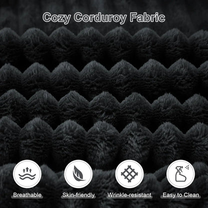 133.5" Boneless Sectional Couch with Cup Holder, U Shaped Sofa with Chaise, Oversized Modular Couch with Deep Seat, Comfy Cordur