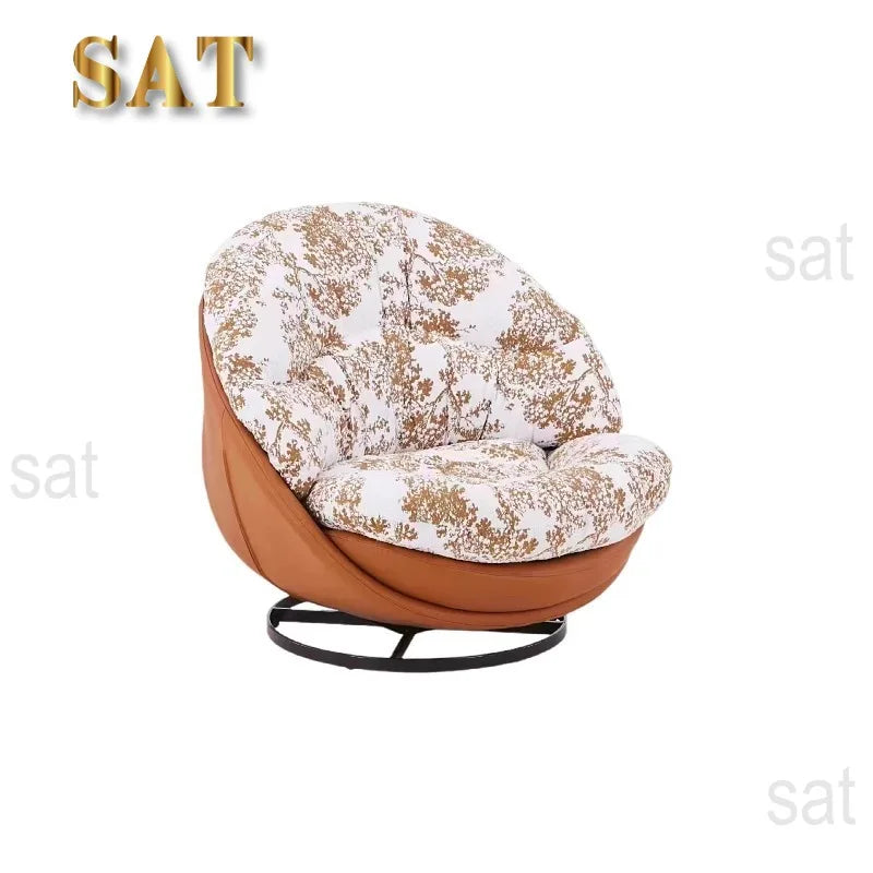 # Italian Modern Minimalist Swivel Single Sofa Chair Lazy Recliner Leisure Chair for Living Room Balcony Home Furniture