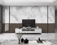 beibehang papel de parede Customized Nordic retro plant leaves, modern minimalist geometry, TV background wallpaper