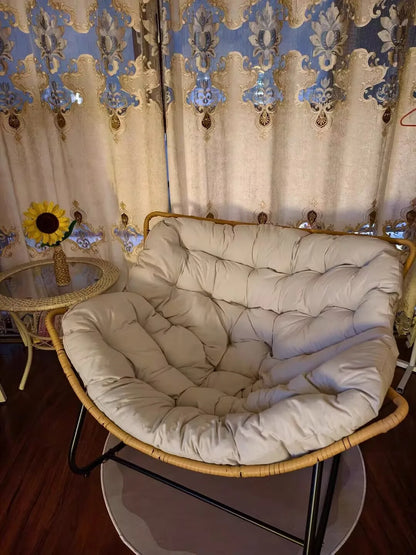 Rocking Chair Rattan Chair Nap Sleeping Recliner Adult Balcony Leisure Lazy Sofa Living Room Single Sofa Outdoor Sofa Chair