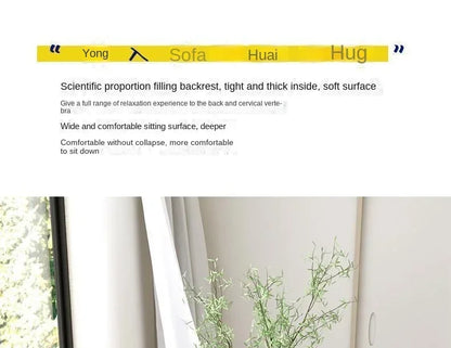 Casual Fabric Single Sofa Nordic Simple Living Room Furniture with Armrest and Backrest Lounge Chair Modern Light Luxury Balcony