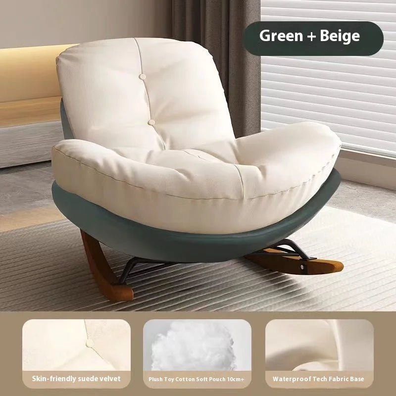 Nordic-style rocking chairs, chairs for rest, balconies, living rooms, leisure, lazy sofas, adult light stools, penguin chairs