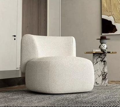 # Creamy Style Italian Minimalist Office Reception Sofa Set New Curved Fabric Sofa Creamy Small Living Room Furniture