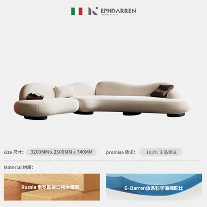 Minimalist Fantasy Living Room Sofas Relax Lazy Sleeper love Living Room Sofas Originally Curved Divano Letto Furniture For Home
